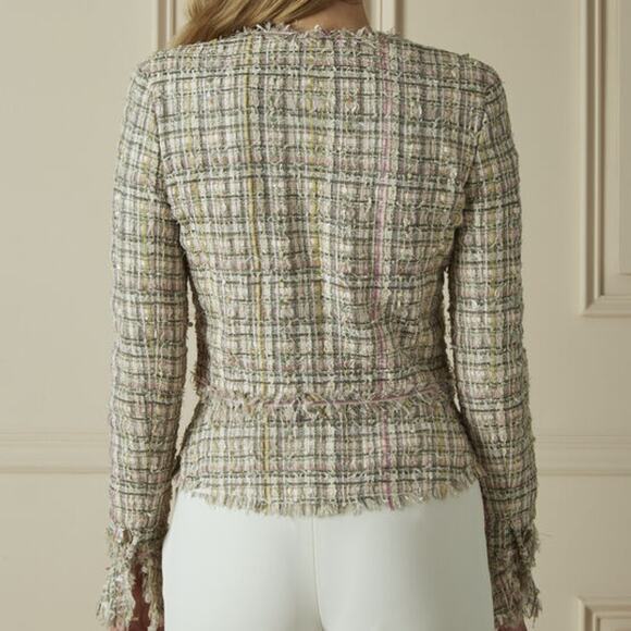 Chanel 2005 Spring Collection Lesage Tweed Fringed Jacket Multicolor 42 FR - Picture 2 of 16